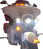 CUSTOM DYNAMICS Windshield Trim - Sequential Turn Signals - Chrome CD-WT2-SEQ-05-C