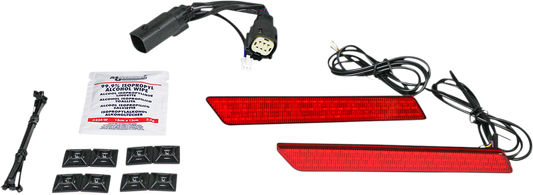 CUSTOM DYNAMICS Saddlebag Light - Red Lens CD-LATCH-DC-R