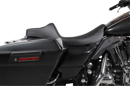 DRAG SPECIALTIES SEATS Extended Reach Predator III Seat - Double Diamond - Black Stitching - FL '99-'07 08011369