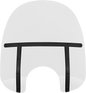 MEMPHIS SHADES Fats Windshield - Clear - 17" MEB3210