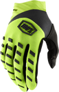 100% Youth Airmatic Gloves - Fluo Yellow/Black - Medium 10001-00005