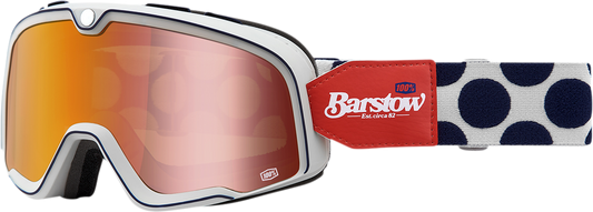 100% Barstow Goggle - Hayworth - Red Mirror Lens 50000-00004