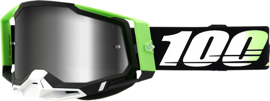 100% Racecraft 2 Goggle - Kalkuta - Silver Mirror Lens 50010-00006