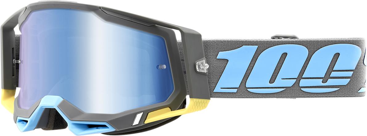 100% Racecraft 2 Goggle - Trinidad - Blue Mirror Lens 50010-00008