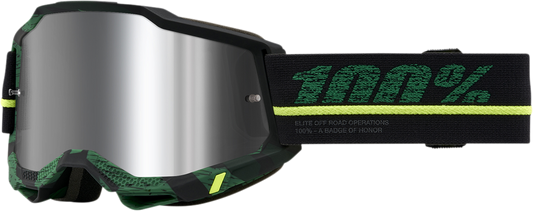100% Accuri 2 Goggle - Overlord - Silver Mirror Lens 50014-00011
