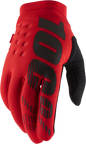100% Brisker Gloves - Red - Medium 10003-00031