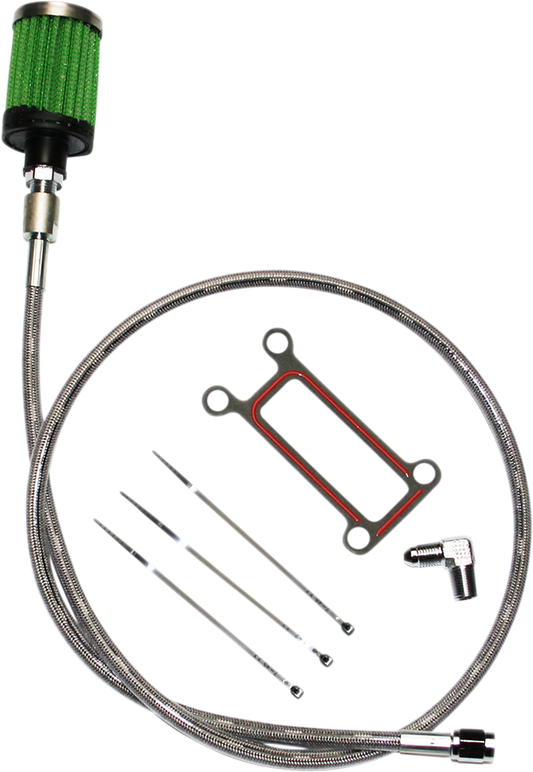 FEULING PARTS Oil Tank Breather Kit - Stainless - 99'-01' Touring 3075