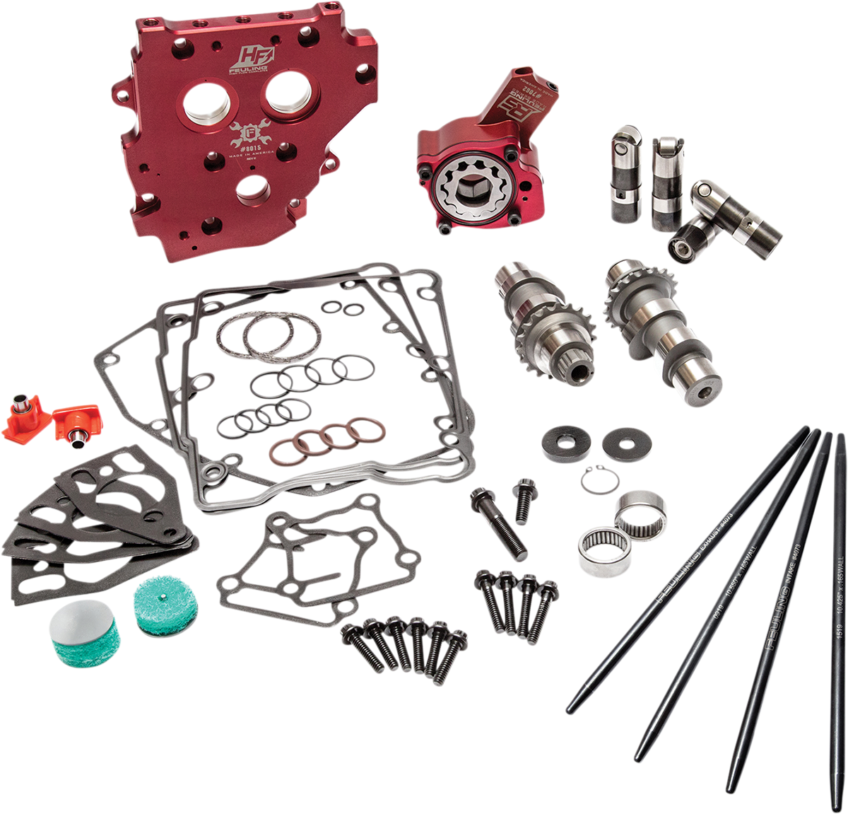 FEULING PARTS Camchest Kit - Race Series® - Reaper 630 - Chain Drive - w/One Piece Pushrods - Twin Cam '07-'17 7212P