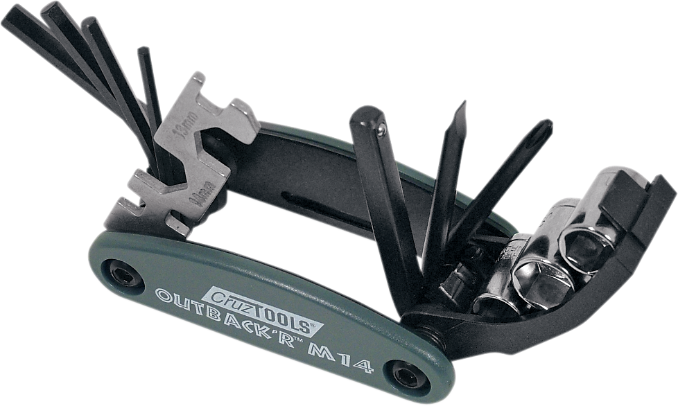 CRUZTOOLS Multi Tool - Folding - Combination Hex/Slotted/Phillips OM14