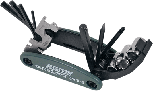 CRUZTOOLS Multi Tool - Folding - Combination Hex/Slotted/Phillips OM14