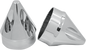 AVON GRIPS Front Axle Nut Cover - Chrome - Spike - 7/8"/1" AXL-SPK-CH-TOUR