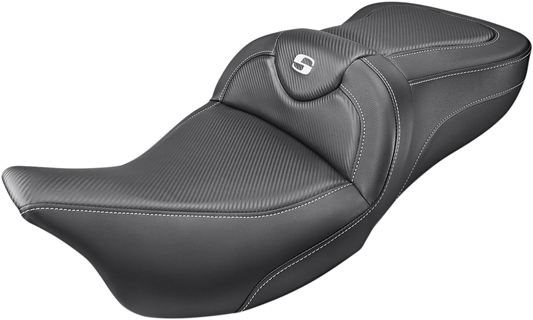 SADDLEMEN Roadsofa™ Seat - Carbon Fiber - without Backrest - FL '08-'24 808-07B-185