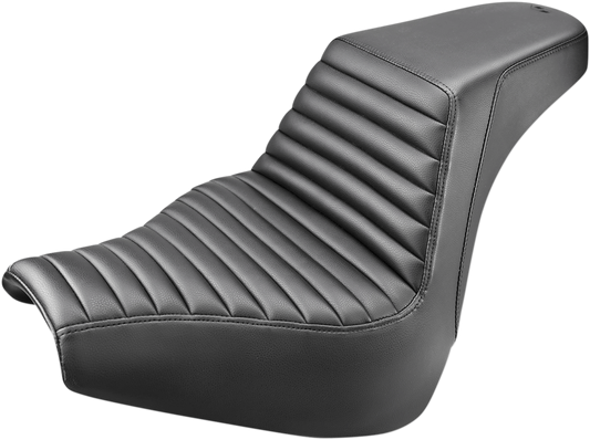 SADDLEMEN Step-Up Seat - Front Tuck-n-Roll - Black - FXBR/S '18-'20 818-31-171