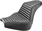 SADDLEMEN Step-Up Seat - Front Tuck-n-Roll - Black - FXBR/S '18-'20 818-31-171