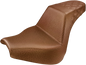 SADDLEMEN Step-Up Seat - Rear Lattice Stitch - Brown - FXBR/S '18-'20 818-31-173BR