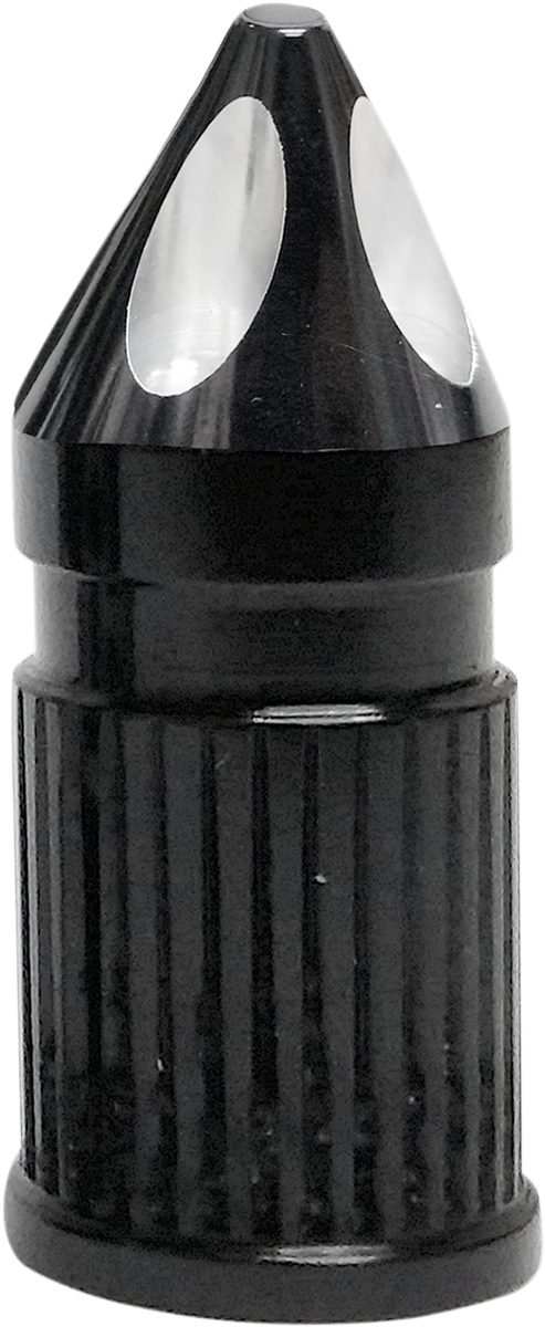 AVON GRIPS Valve Stem Cap - Spike - Black - Anodized SVC-308-ANO-SPK