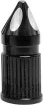 AVON GRIPS Valve Stem Cap - Spike - Black - Anodized SVC-308-ANO-SPK