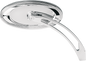 ARLEN NESS Mirror - Side View - Stepped - Oval - Chrome 13-044