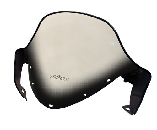 PowerMadd Polaris Tall Clear Windscreen with Black Graphics – Part 11940