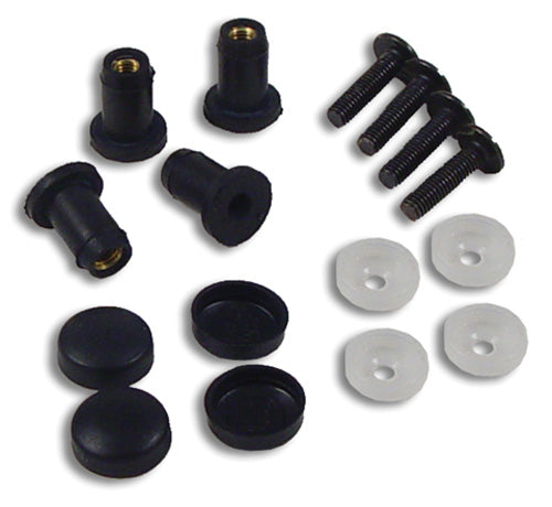 Powermadd Windshield Well Nut Kit - Part #14593 for Secure Mounting