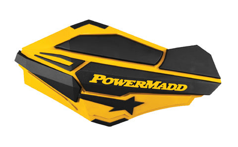 PowerMadd Sentinel Handguards for Ski-Doo in Yellow and Black (Part #34401)