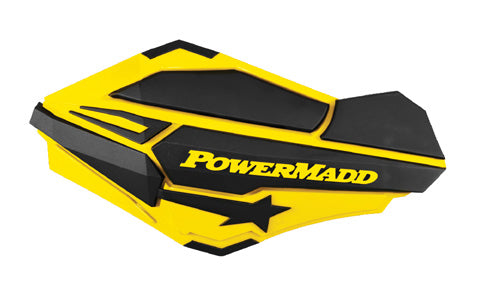 PowerMadd Sentinel Handguards for Suzuki - Yellow and Black, Part #34406