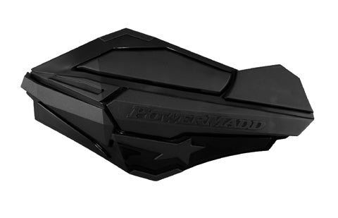 PowerMadd Sentinel Handguards in Black for Enhanced Motorcycle Protection (Part Number 34410)