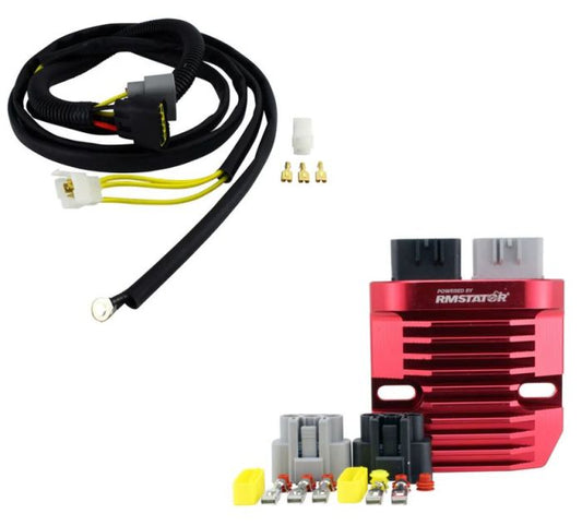 RMSTATOR ALUMINUM REGULATOR + SUREPOWER ECM BYPASS HARNESS
