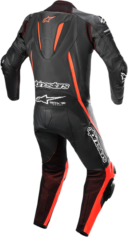 ALPINESTARS Fusion 1-Piece Suit - Black/Red Fluo - US 42 / EU 52 3153022-1030-52