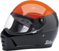 BILTWELL Lane Splitter Helmet - Podium - Gloss Orange/Gray/Black - Small 1004-550-102