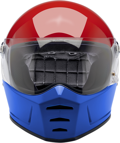 BILTWELL Lane Splitter Helmet - Podium - Gloss Red/White/Blue - Small 1004-549-102