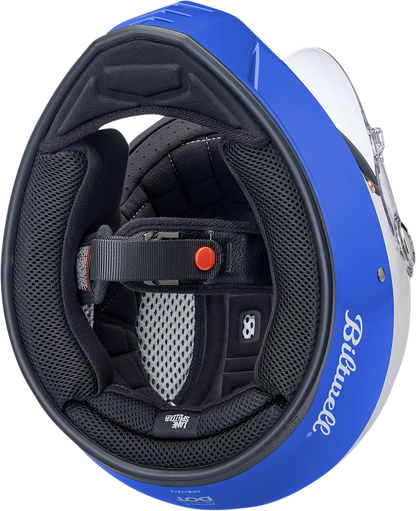 BILTWELL Lane Splitter Helmet - Podium - Gloss Red/White/Blue - Small 1004-549-102