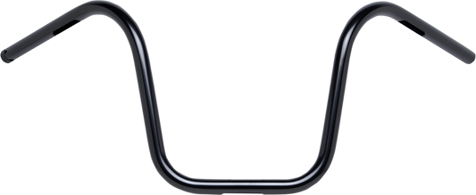 BILTWELL 1" Handlebar w/ TBW Plugs - Ape Hanger - Black 6004-2017