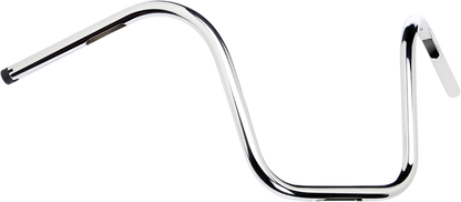 BILTWELL 1" Handlebar w/ TBW Plugs - Ape Hanger - Chrome 6004-1057
