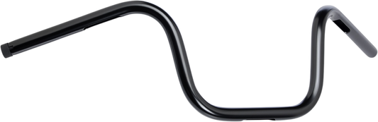 BILTWELL 1" Handlebar w/ TBW Plugs - Chumps - Black 6005-2017