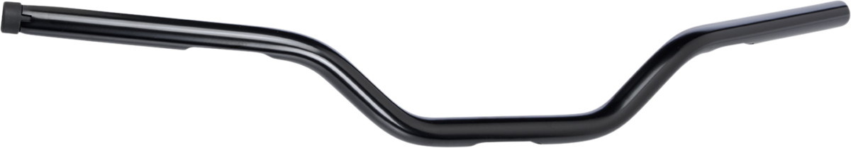 BILTWELL 1" Handlebar w/ TBW Plugs - Tracker Mid - Black 6008-2017
