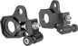 PERFORMANCE MACHINE (PM) Axle Adjuster Kit - Rear - Black 0117-0028M-B
