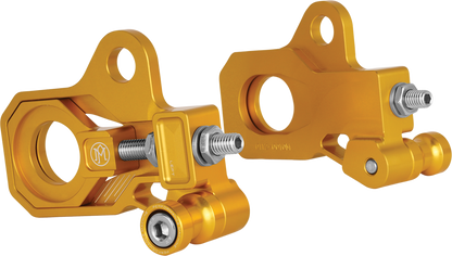 PERFORMANCE MACHINE (PM) Axle Adjuster Kit - Rear - Gold 0117-0028M-G