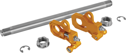 PERFORMANCE MACHINE (PM) Axle Adjuster Kit - Rear - Gold 0117-0028M-G