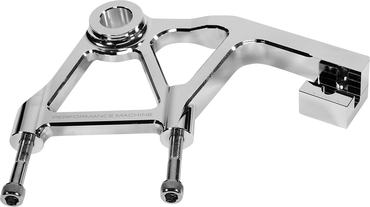PERFORMANCE MACHINE (PM) Rear Radial Mount Caliper Bracket - Chrome 0023-1828AGNM-A-CH