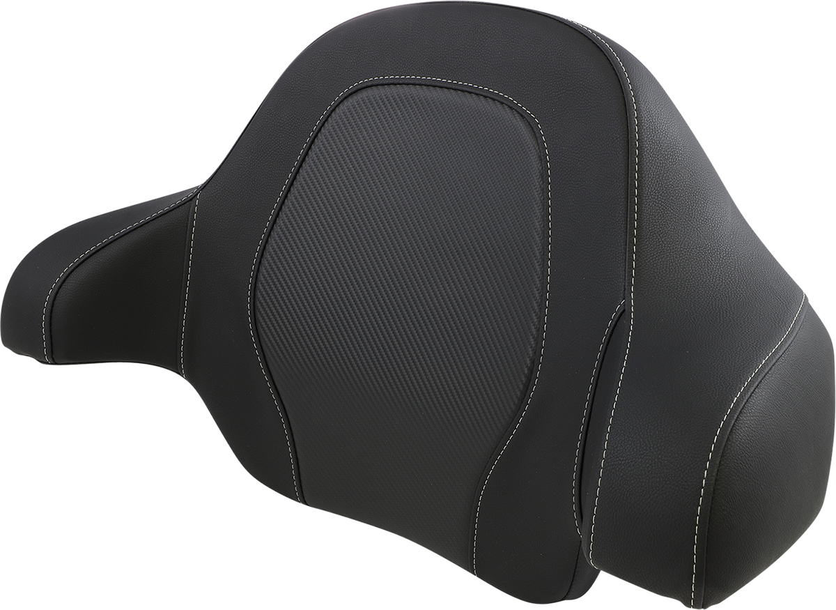 SADDLEMEN Tour-Pak® Backrest Pad - RoadSofa - Black - Carbon Fiber - FL '14-'23 814-07-TPACK-CF