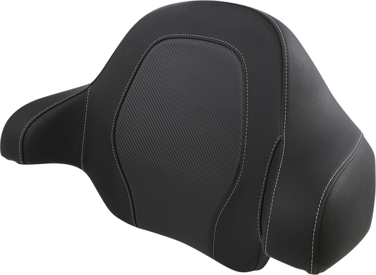 SADDLEMEN Tour-Pak® Backrest Pad - RoadSofa - Black - Carbon Fiber - FL '14-'23 814-07-TPACK-CF