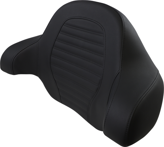 SADDLEMEN Tour-Pak® Backrest Pad - Slim - Roll & Pleat - Black - FL '14-'23 814-07-TPACK-RP