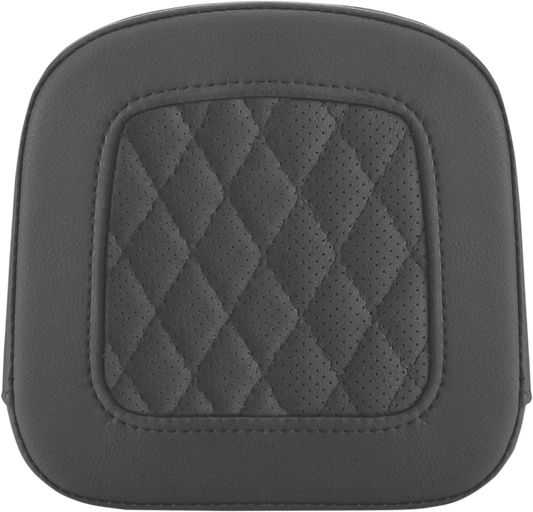 SADDLEMEN Sissy Bar Pad - Lattice Stitched - Black - FL '97-'23 0407SM