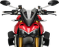 PUIG HI-TECH PARTS New Generation Windscreen - 11" - Smoke - Ducati 20467H
