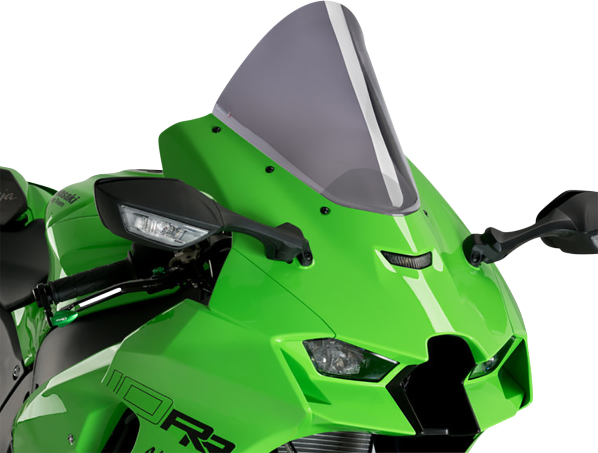 PUIG HI-TECH PARTS Race Windscreen - 12-1/2" - Dark Smoke - Ninja ZX-10R 20540F
