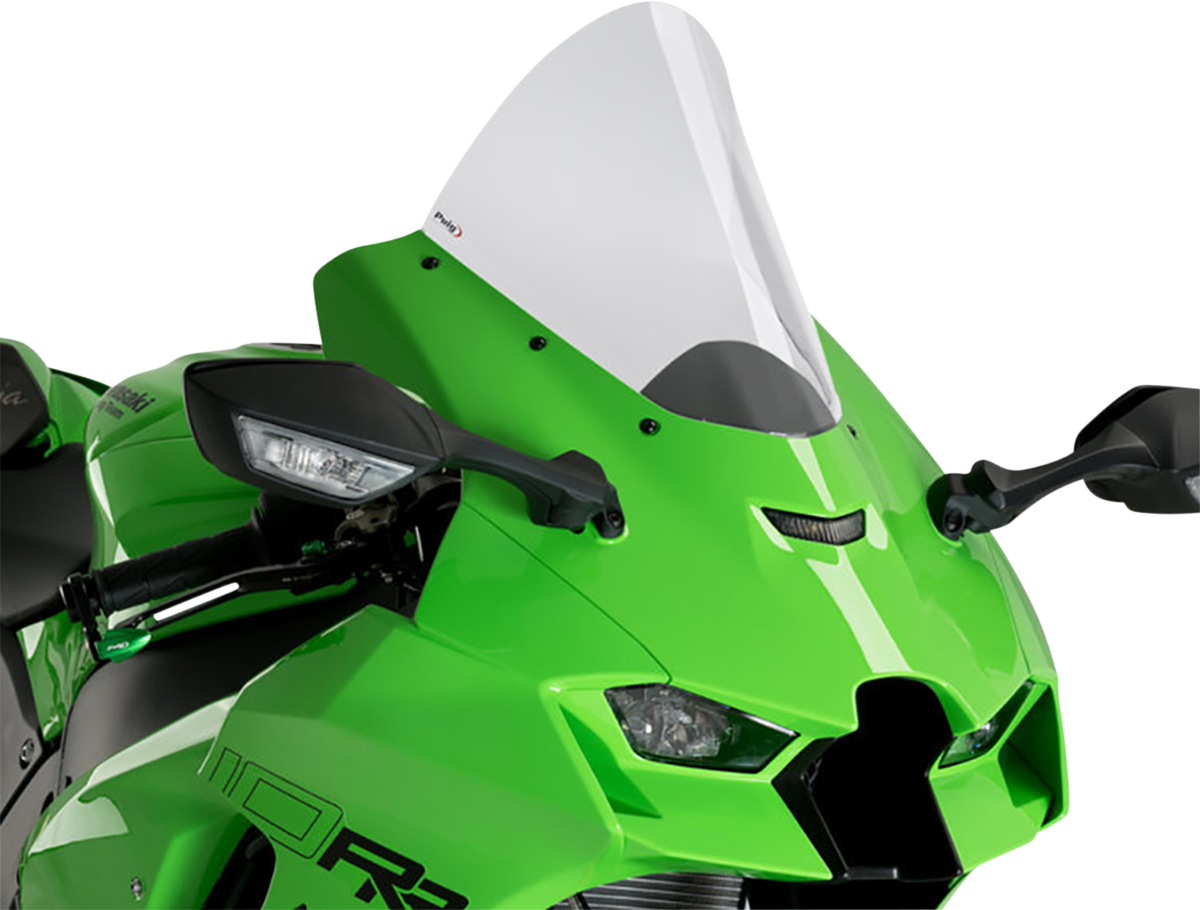 PUIG HI-TECH PARTS Race Windscreen - 12-1/2" - Clear - Ninja ZX-10R 20540W