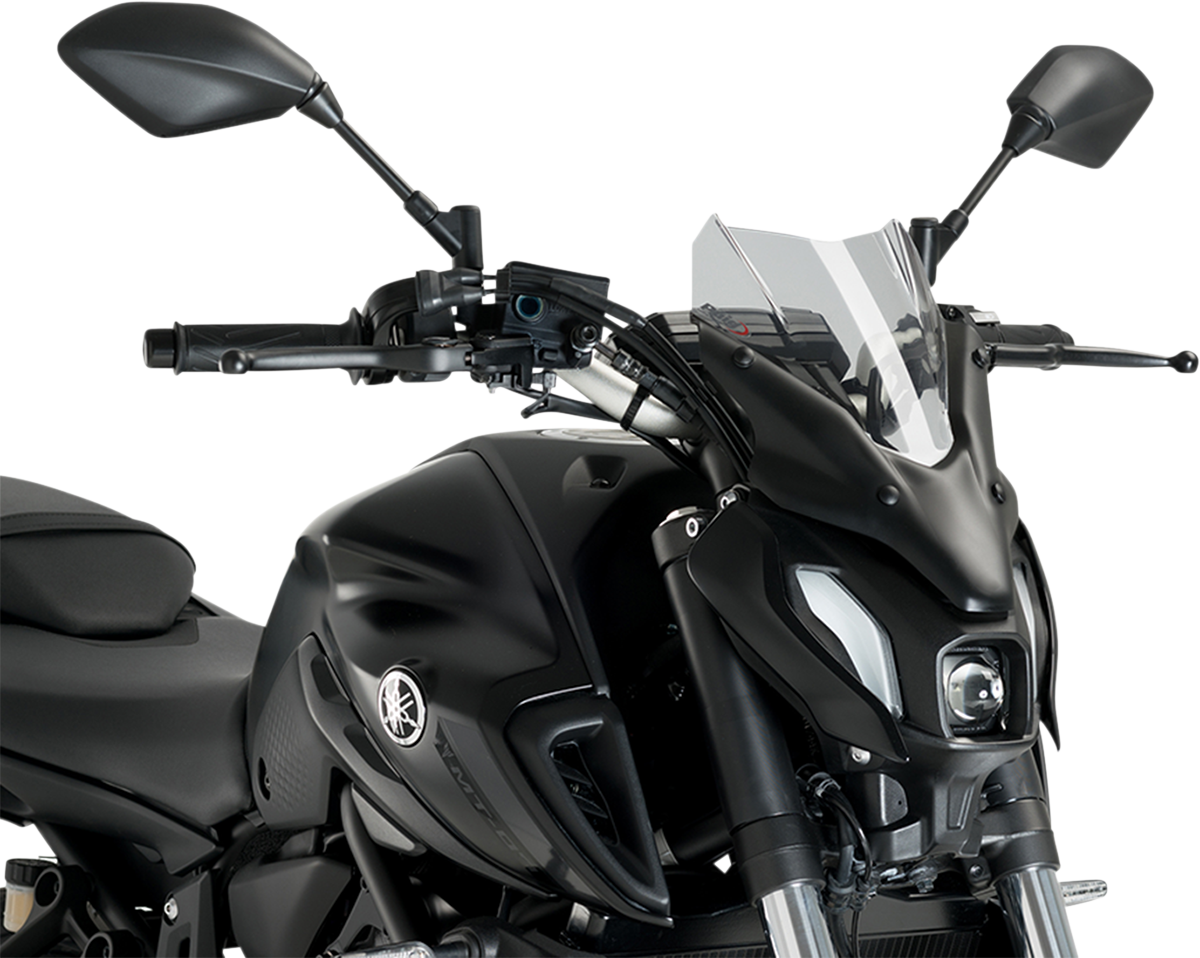 PUIG HI-TECH PARTS New Generation Windscreen - 12-1/2" - Smoke - MT-07 20618H