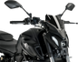 PUIG HI-TECH PARTS New Generation Windscreen - 12-1/2" - Black - MT-07 20618N