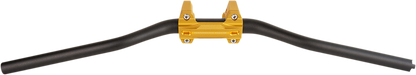 PERFORMANCE MACHINE (PM) Phatbar & Riser Kit - External Wiring - 9" - Gold Ops 0208-2186M-SMG